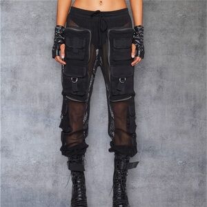 Dolls kill cargo pockets pants